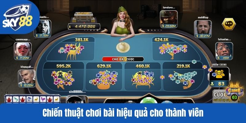 Chiến thuật chơi bài hiệu quả cho thành viên